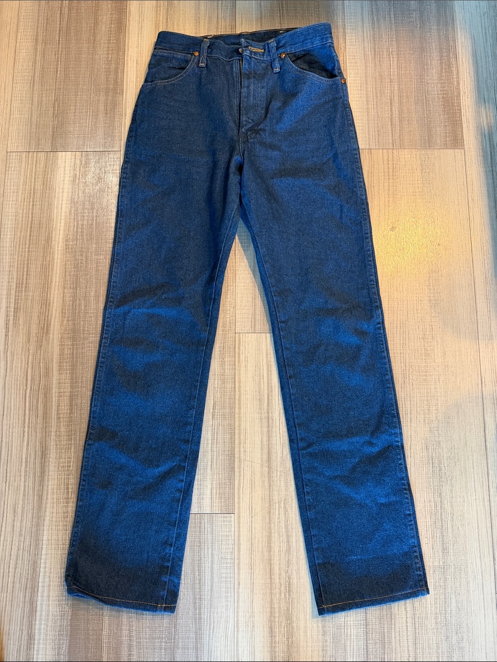 Wrangler Women's Straight-Leg Jeans in Dark Blue